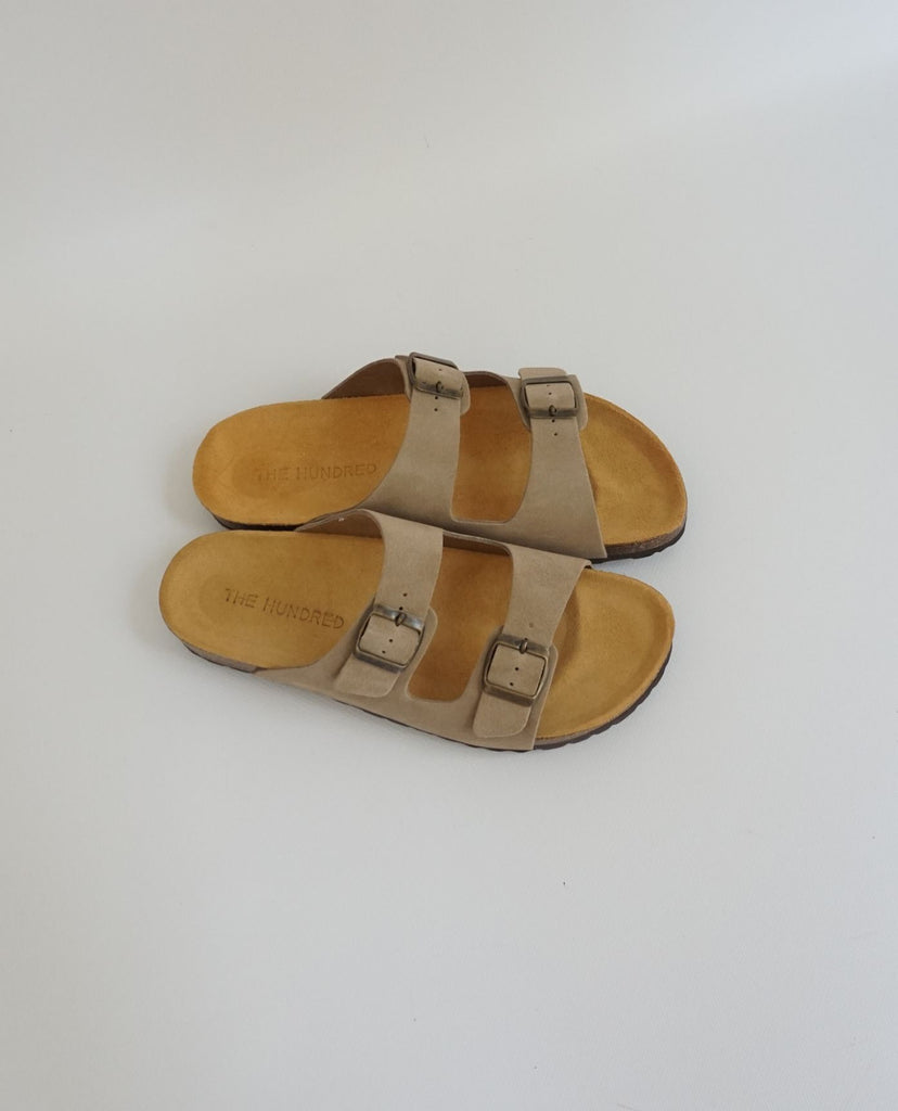 Stone Suede Sandal
