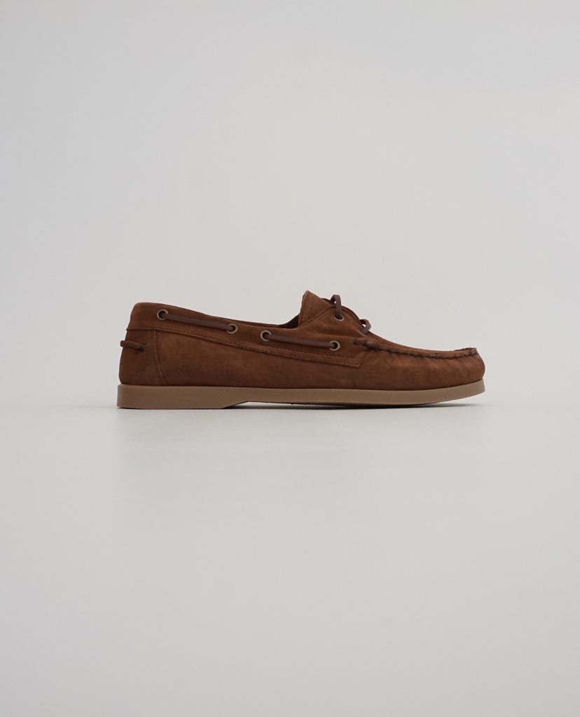 Chocolate Suede Boat Shoes