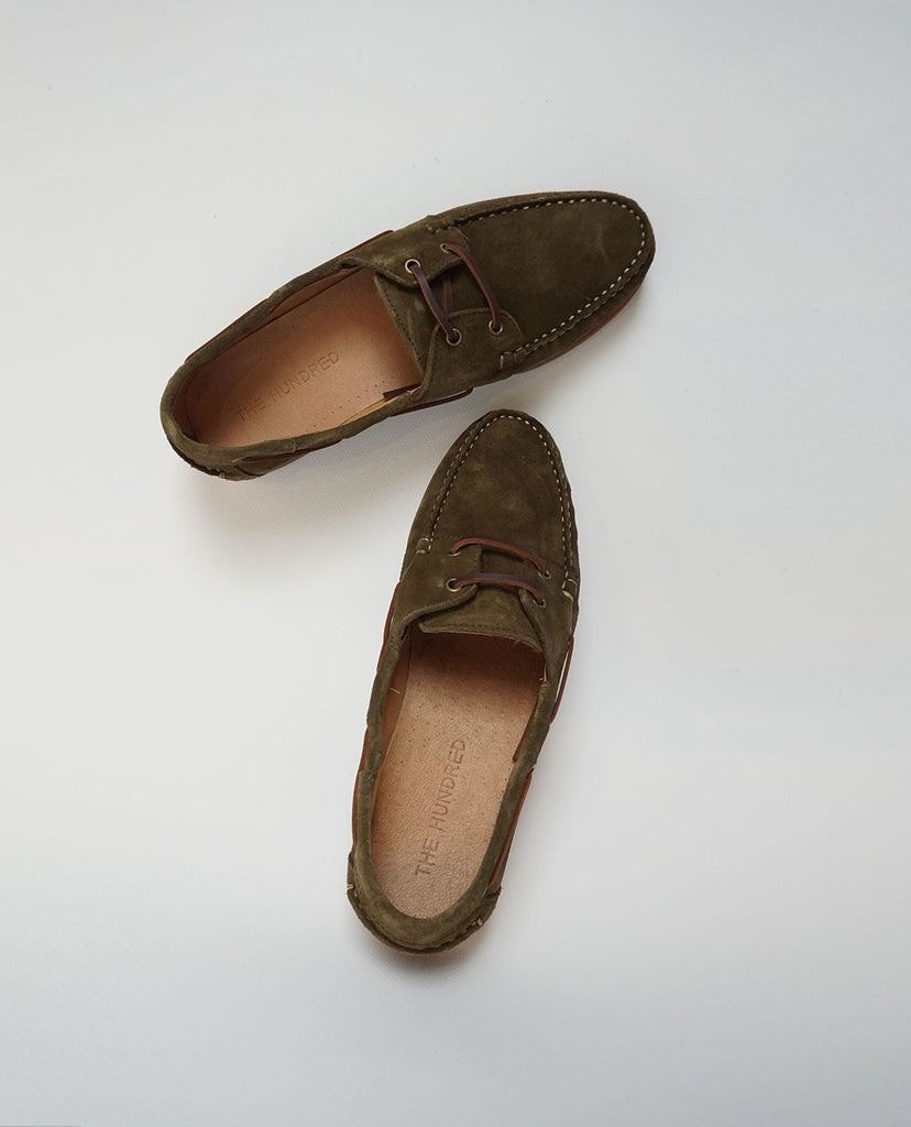 Forest Suede Boat Shoes